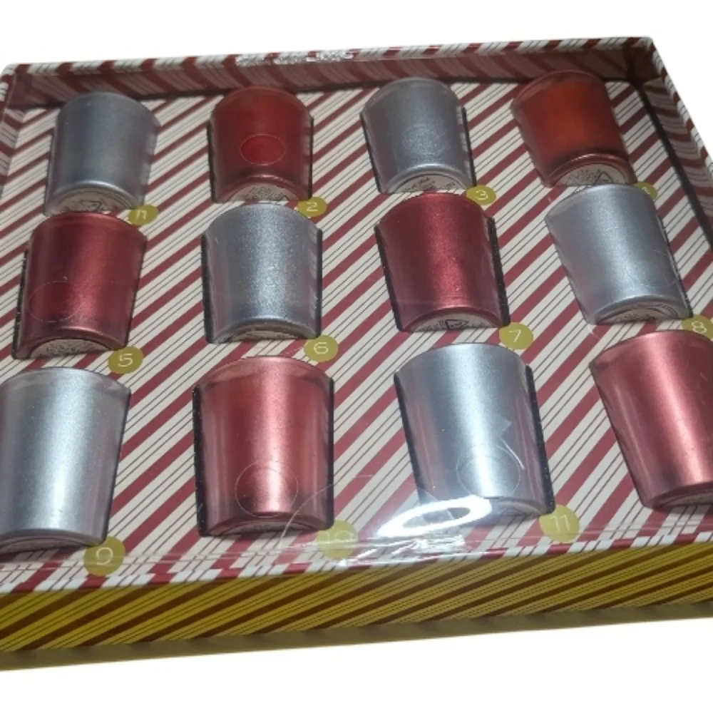 North Pole Trading Co 12 Day Advent Calendar Candle Set - Red